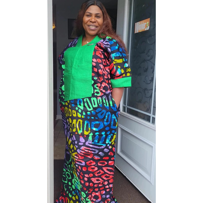 Beautiful Ankara/ Asoko Bubu dress, second outfit, traditional Women’s clothing prom, church attire, naming ceremony
