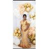 Asoebi dress with train, owambe outfit, Prom outfit, lace gown,stylish bride, bride to be, traditional marriage, Birthday