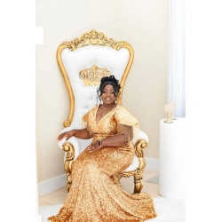 Asoebi dress with train, owambe outfit, Prom outfit, lace gown,stylish bride, bride to be, traditional marriage, Birthday
