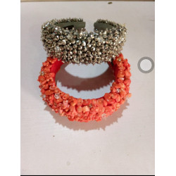 Coral beads hair band, Hair...