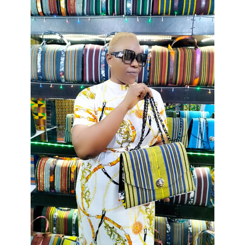 Handcrafted Aso Oke colourful hand bags, Nigeria bags, party bags, beach bags, Adire bags